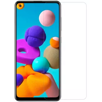 iLike Película de Vidro Temperado Flat Clear 0,33mm para Samsung Galaxy A21s