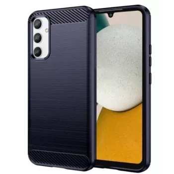 iLike Capa flexível de silicone carbono azul para Samsung Galaxy A34 5G