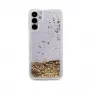 Capa de silicone iLike Water Glitter dourada para Samsung Galaxy A34 5G