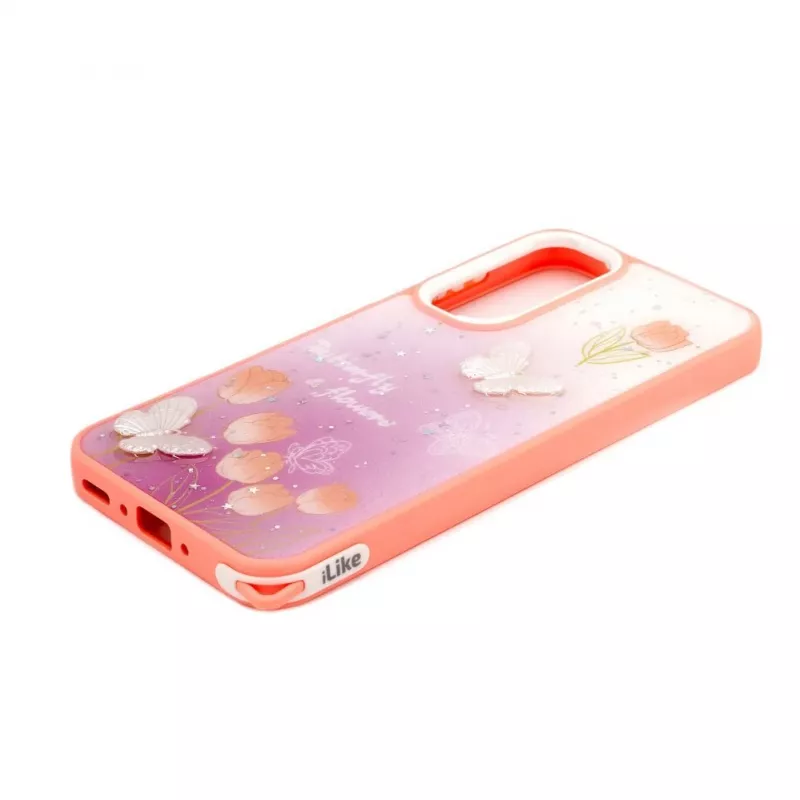 Capa Epoxy Cartoon iLike para Samsung Galaxy A35 rosa-clara