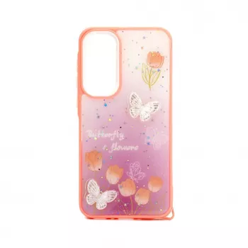Capa Epoxy Cartoon iLike para Samsung Galaxy A35 rosa-clara