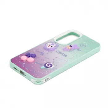 iLike Samsung Galaxy A35 Capa Epoxy Cartoon Menta