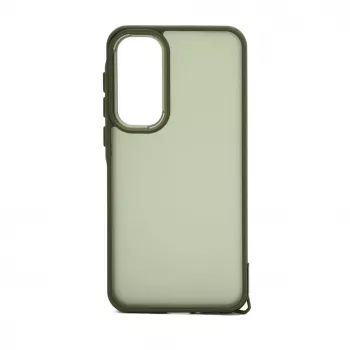 Capa híbrida de PC iLike para Samsung Galaxy A35 verde