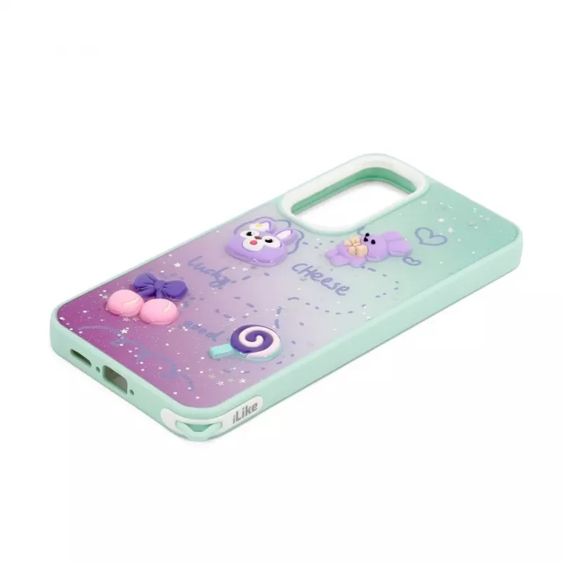 iLike Samsung Galaxy A55 Capa Epoxy Cartoon Menta