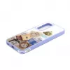 Capa Epoxy Cartoon iLike para Samsung Galaxy A55 branca azul