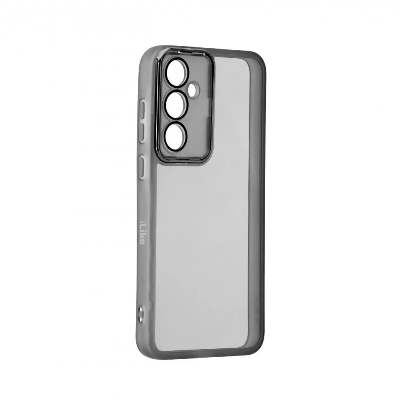 iLike Samsung Galaxy A55 Capa Transparente e Proteção de Câmara Preto