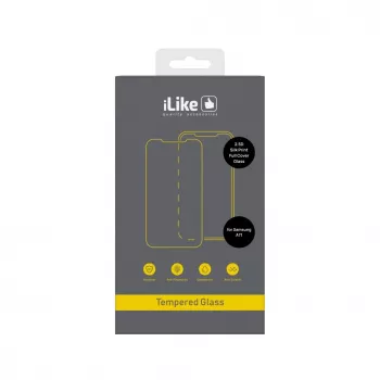 iLike Samsung Galaxy A71 2.5D Silk Print Full Cover Protetor de ecrã em vidro