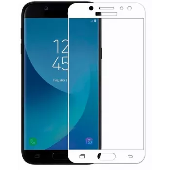 iLike Samsung Galaxy J3 (2017) J330 Protetor de Ecrã de Vidro Temperado 5D Curved Edge Branco