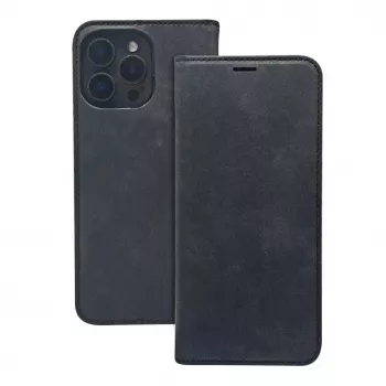 Capa tipo livro Smart Suede iLike para Samsung Galaxy S25 preta