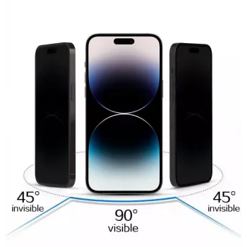 Protetor de ecrã de vidro temperado Privacy iLike para Samsung Galaxy S25 Ultra