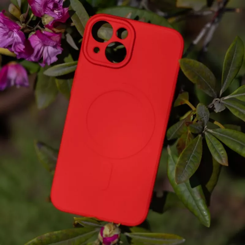 iLike Capa Simple Color Mag para Samsung Galaxy A57 5G vermelha