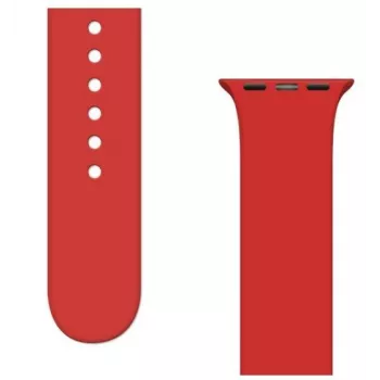iLike Bracelete de silicone APS para Apple Watch Ultra / Series 8/7/6/5/4/3/2 / SE (45/44/42mm) - vermelho