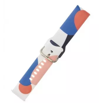 Braçadeira iLike Strap Moro para Samsung Galaxy Watch 46mm pulseira de silicone com padrão