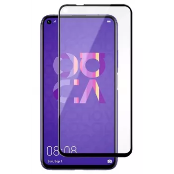 Película protetora de ecrã iLike para Huawei Nova 5T, 2.5D moldura preta, Full Glue