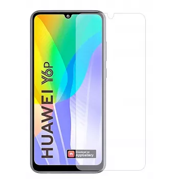iLike Protetor de ecrã em vidro temperado para Samsung Galaxy A22 (Huawei Y6p) 0,33 mm vidro plano transparente