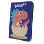 iLike Capa tipo folio universal Dino Roar para tablets 9-10 polegadas | Padrão de dinossauros multicolorido