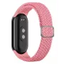iLike Bracelete Universal Mi Band 8 Fita de Tecido Entrançado Rosa