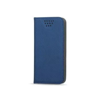 Capa carteira iLike Universal Smart Magnet 4.7-5.3 azul-escura