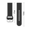 Pulseira Universal iLike Strap TYS para Smartwatch 20mm Preta