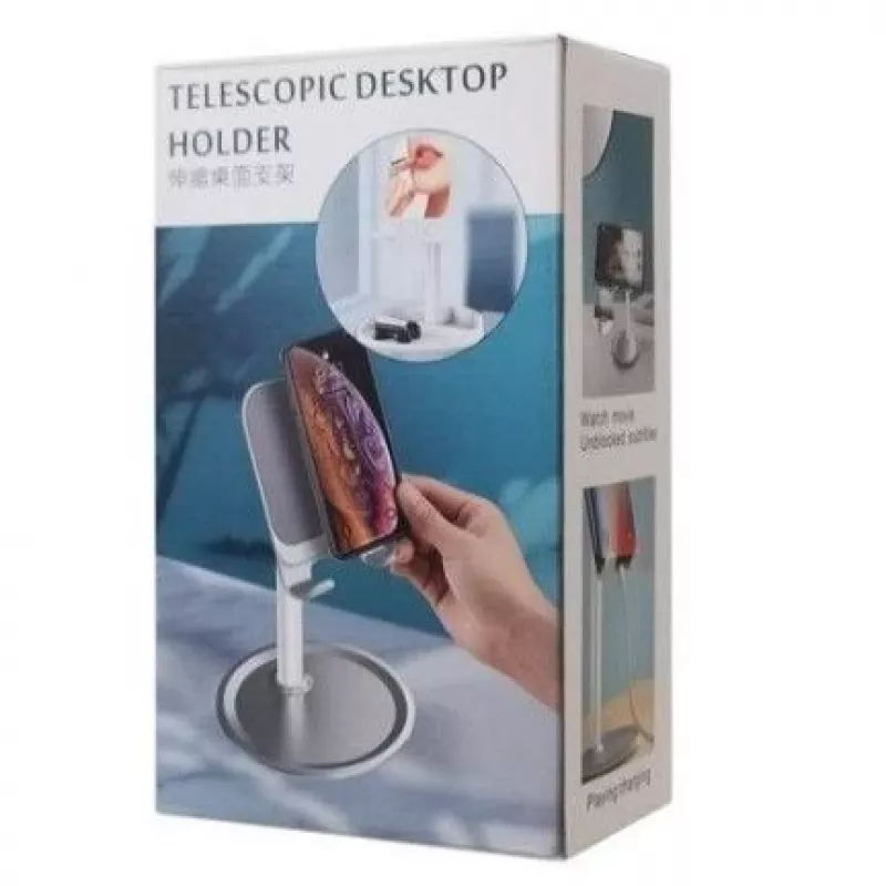 iLike Suporte de Secretária Telescópico Universal para Telemóvel e Tablet (K3S) Preto