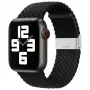 Pulseira iLike Watch 38/40/41mm em tecido entrançado preta