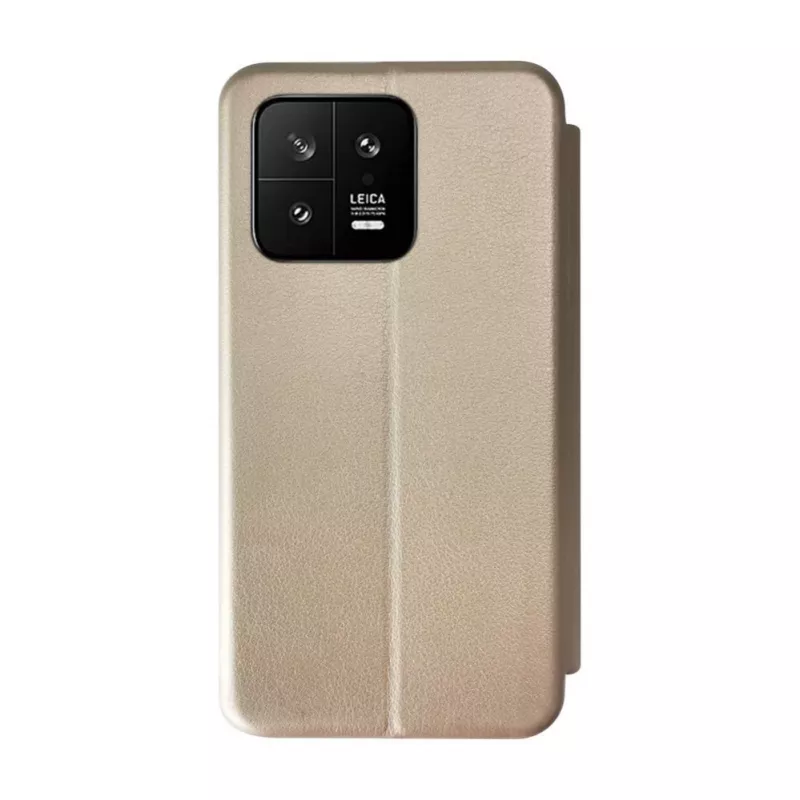 Capa tipo livro iLike para Xiaomi Mi 13 dourada