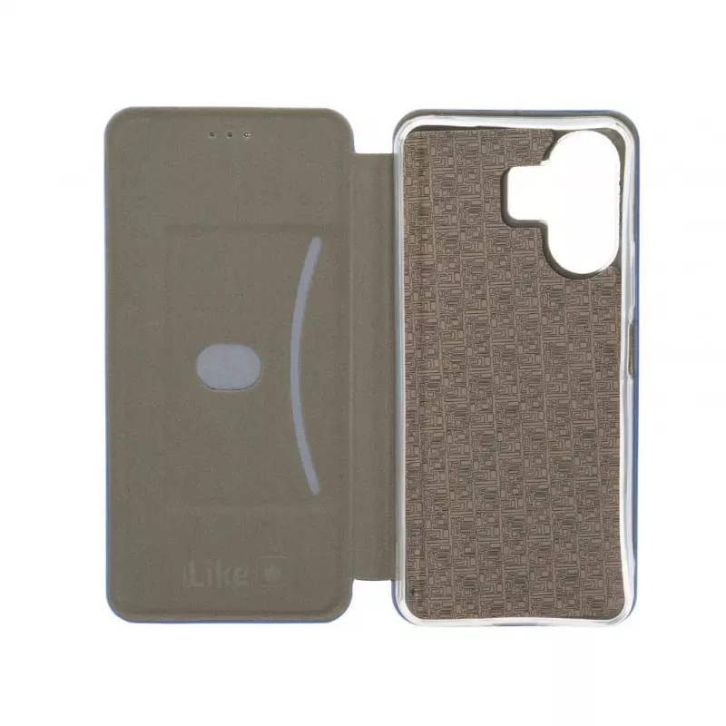 Capa tipo livro slim iLike para Xiaomi Poco M6 azul meia-noite