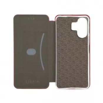iLike Capa tipo livro Slim vermelha para Xiaomi Poco M6