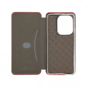 iLike Capa tipo livro Slim vermelha para Xiaomi Poco M6 Pro