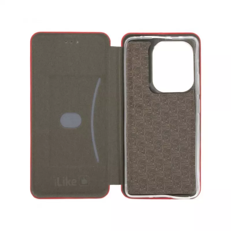 iLike Capa tipo livro Slim vermelha para Xiaomi Poco M6 Pro
