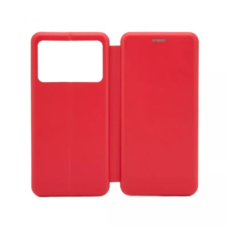 iLike capa tipo livro Slim para Xiaomi Poco X6 Pro, vermelho