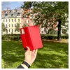 Capa tipo livro iLike para Xiaomi Redmi 12 Slim vermelha