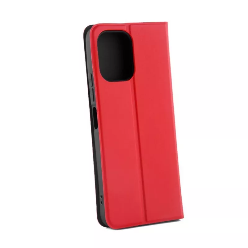 Capa tipo livro iLike para Xiaomi Redmi 12 Slim vermelha