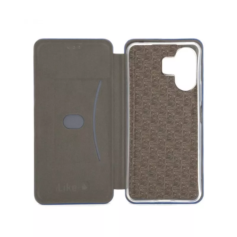 iLike Capa tipo livro Slim para Xiaomi Redmi 13C 5G azul meia-noite