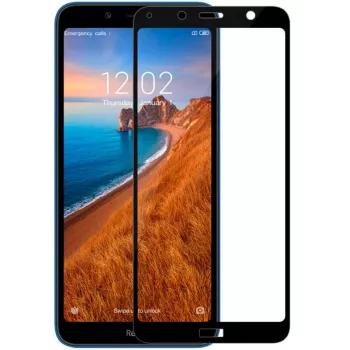 iLike Xiaomi Redmi 7A 2.5D Black Frame Full Glue Protetor de ecrã em vidro temperado