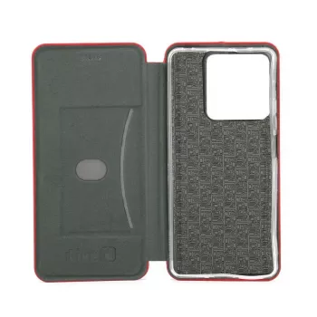 iLike capa tipo livro Slim para Xiaomi Redmi Note 13 Pro 5G vermelha
