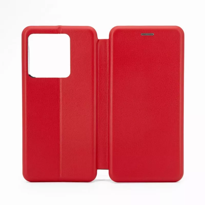 iLike capa tipo livro Slim para Xiaomi Redmi Note 13 Pro 5G vermelha