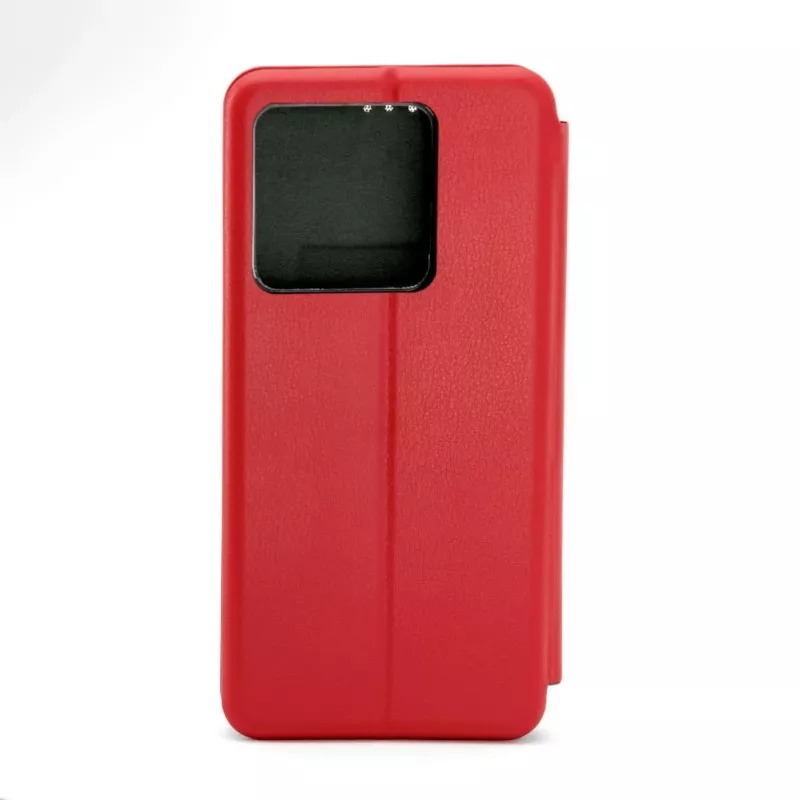 iLike capa tipo livro Slim para Xiaomi Redmi Note 13 Pro 5G vermelha