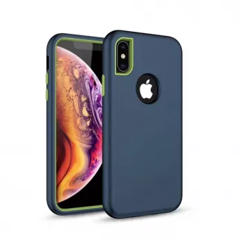 Capa Defender Solid 3em1 iLike para Xiaomi Redmi Note 7 Azul-marinho