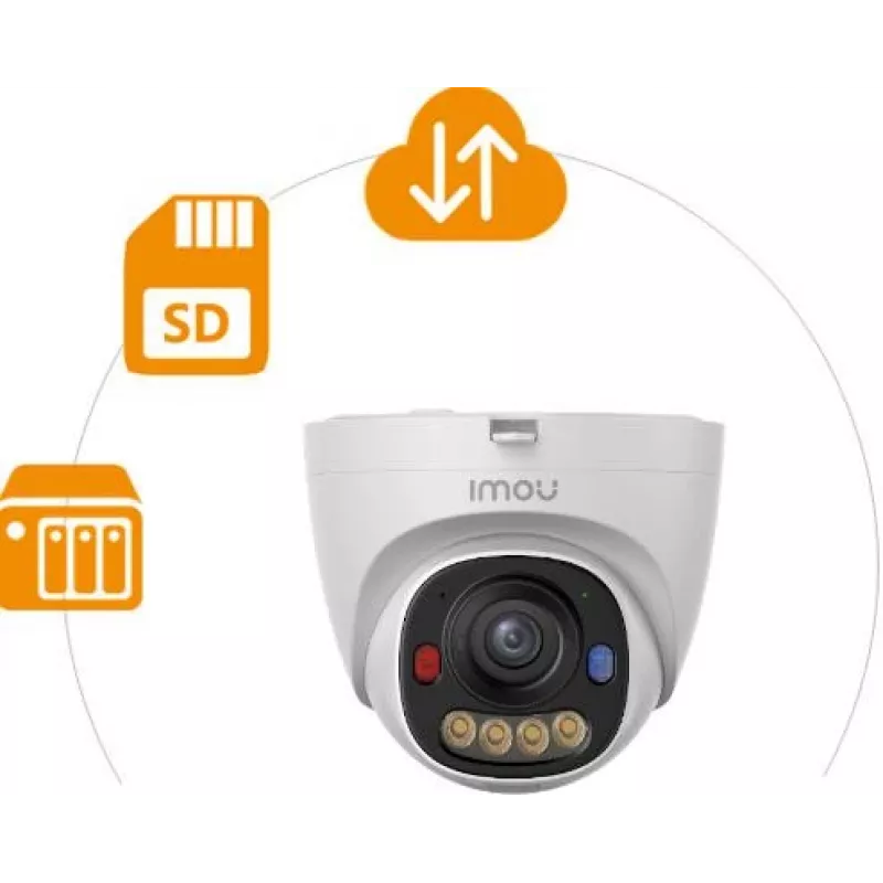 Imou IPC-PS8EP-8X0-0280B PS8EP câmara IP dome PoE de 8 MP, 2,8 mm, visão noturna de 30 m, H.265