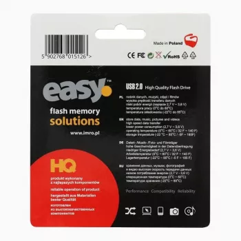 Pen drive Imro IMRO EASY (ECO) 16GB USB 2.0 - preta