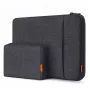 Inateck 16 Mala para portátil com bolsa para acessórios LB01006/S1, preto-cinzento
