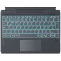Teclado Inateck Surface Pro 8/9/X/11 – cinzento, QWERTZ alemão, retroiluminado com touchpad