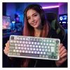 Teclado gaming INCA RGB GraySwitch USB-C/BT 2,00 m branco (IKG-455)