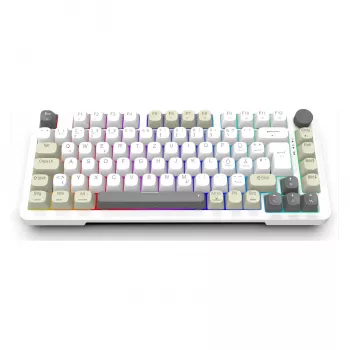 Teclado gaming INCA RGB GraySwitch USB-C/BT 2,00 m branco (IKG-455)