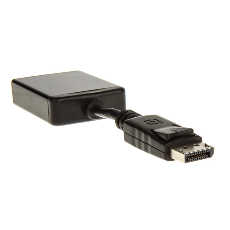InLine cabo adaptador DisplayPort, DisplayPort macho para DVI-D 24+5 fêmea, preto, 0,2m