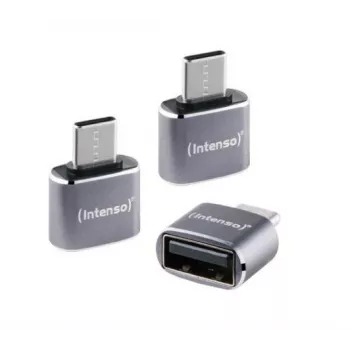 Intenso A480C adaptador USB-A para USB-C, USB 3.0, preto