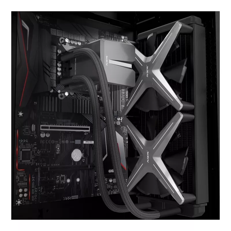 Inter-Tech ALSEYE X240 refrigeração líquida para CPU, Intel LGA 20xx/115x/1200 e AMD AMx/FMx, TDP de 280 W