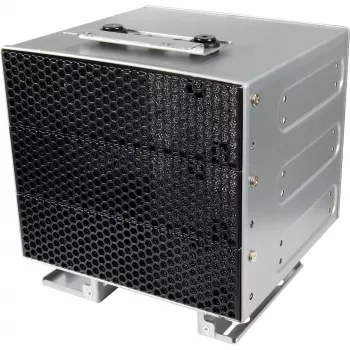 Inter-Tech Suporte de montagem IPC ER-47045-2 - 3,5 polegadas para duplo SSD/HDD de 2,5 polegadas, Preto
