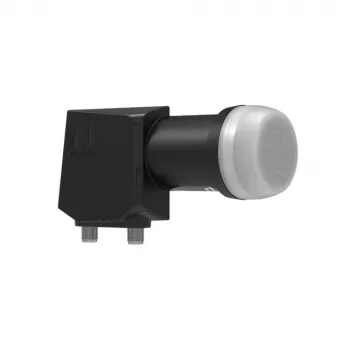 Conversor INVERTO TWIN BLACK ULTRA - LNB twin, figura de ruído 0,2 dB, 2 saídas